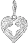 Charm-Einh&auml;nger THOMAS SABO "Fl&uuml;gelherz", silber (silberfarben), Charms, Damen,
