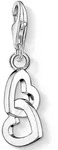 Charm-Einh&auml;nger THOMAS SABO "Herzen", silber (silberfarben), Charms, Damen, Silber
