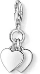Charm-Einh&auml;nger THOMAS SABO "Zwei Herzen", silber (silberfarben), Charms, Damen,