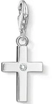 Charm-Einh&auml;nger THOMAS SABO "Kreuz", bunt (silberfarben, wei&szlig;, wei&szlig;), Charms,