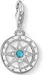 Charm-Einh&auml;nger THOMAS SABO "Kompass", bunt (silberfarben, wei&szlig;, wei&szlig;), Charms,