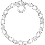 Charm-Armband THOMAS SABO "Classic Gro&szlig;" Gr. 18, silber (silberfarben),...