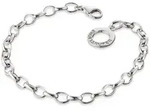 Charm-Armband ENGELSRUFER "%RESET", silber (silberfarben), Armb&auml;nder, Damen, 19,5cm,