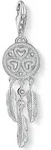 Charm-Einh&auml;nger THOMAS SABO "Traumf&auml;nger Herzen", silber (silberfarben, wei&szlig;,