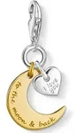 Charm-Einh&auml;nger THOMAS SABO "Mond & Herz I LOVE YOU TO THE MOON & BACK", gold