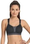 Sport-BH ANITA SINCE 1886, Damen, Gr. 90, Cup B, schwarz, anthrazit, Microtouch,