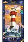 Malen nach Zahlen SCHIPPER "Meisterklasse Hochformat - Leuchtturm Roter Sand", bunt,