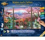 Malen nach Zahlen SCHIPPER "Meisterklasse Triptychon - Kirschbl&uuml;te in Japan", bunt,