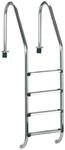 Clear Pool Poolleiter "Tiefbeckenleiter Edelstahl" 4 Stufen