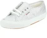 Sneaker SUPERGA "Superga Sneaker Textil", Damen, Gr. 37, silber, Textil, Schuhe