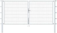 Alberts Zaundoppelt&uuml;r "Flexo" 300 cm Breite (150cm + 150cm), in versch. H&ouml;hen