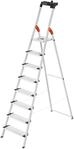 Hailo Stehleiter "L80 ComfortLine" Alu-Sicherheits-Stehleiter 8 Stufen