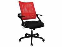 Bürostuhl TOPSTAR "New S'move" Stühle schwarz (schwarz, rot) Drehstühle