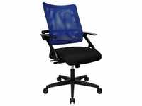 Bürostuhl TOPSTAR "New S'move" Stühle schwarz (schwarz, blau) Drehstühle
