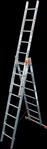 KRAUSE Vielzweckleiter "Tribilo" Alu, 3x8 Sprossen, Arbeitsh&ouml;he ca. 605 cm