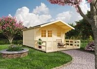 KONIFERA Gartenhaus "Kallenberg 3" mit Vordach und Terrasse