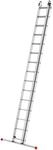 Hailo Anlegeleiter "S80 ProfiStep duo" Aluminium-Schiebeleiter 2-teilig 2x15 Sprossen