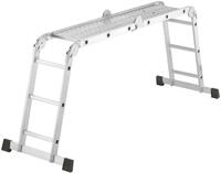 Hailo Gelenkleiter "M60" Aluminium-Universalleiter 4x3 Sprossen