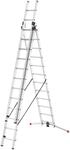 Hailo Anlegeleiter "S100 ProfiLOT" Aluminium Kombileiter 3-teilig 3x12 Sprossen