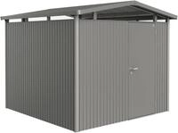 Biohort Ger&auml;tehaus "PANORAMA Gr. P4 quarzgrau-metallic mit Standardt&uuml;r" aus Metall