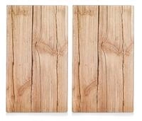 Zeller Present Schneide- und Abdeckplatte "Wood" Elastikf&uuml;&szlig;en