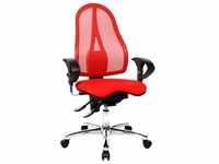 Bürostuhl TOPSTAR "Sitness 15" Stühle rot (rot, rot) Drehstühle