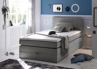ED EXCITING DESIGN Boxspringbett "Hawaii" inkl. einem Bettkasten und Topper