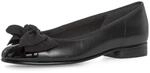 Ballerina GABOR "Gabor Ballerinas Leder/Textil", Damen, Gr. 37, schwarz, Leder,