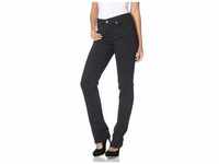 Stretch-Jeans MAC "Melanie" Gr. 34, Länge 30, schwarz (black, black) Damen Jeans