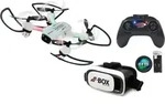 RC-Quadrocopter JAMARA "Angle 120 VR Wide Angle Drone Altitude HD FPV Wifi", wei&szlig;,