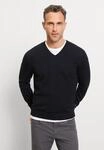 Strickpullover OLYMP "OLYMP Casual Strick", Herren, Gr. S, schwarz, 100% Schurwolle,