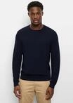 Strickpullover OLYMP "OLYMP Casual Strick", Herren, Gr. S, marine, 100% Schurwolle,