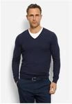Strickpullover OLYMP "OLYMP Casual Strick", Herren, Gr. S, blau (marine), 85%