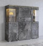 OTTO home Highboard "India,Breite 130cm, stilvolle Hochkommode 3T&uuml;ren, Klappe und