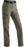 Outdoorhose MAIER SPORTS "Nata", Damen, Gr. 38, Normalgr&ouml;&szlig;en, braun (schlamm), 90%