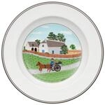 Villeroy & Boch Suppenteller "Suppenteller Bauer Design Naif &oslash; 21 cm bunt"