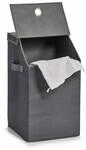 W&auml;schetasche ZELLER PRESENT, grau (anthrazit), B:34cm H:60cm T:34cm, Polyester,