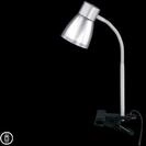 BRILONER LEUCHTEN LED Klemmleuchte "Jam", silber, Leuchten