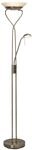 BRILLIANT LED Deckenfluter "Ollie", grau (messingfarben), 2, &Oslash; 32cm H: 180cm,