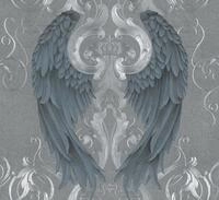 Gl&ouml;&ouml;ckler Vliestapete "Silber-Lila, Blau" ornamental moderne Tapete f&uuml;r Wohnzimmer