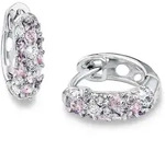 Paar Creolen PRINZESSIN LILLIFEE "9064182", rosa (silberfarben, flieder, rosa, wei&szlig;,