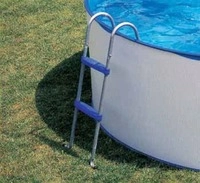 Gre Poolleiter "f&uuml;r Aufstellpools" Stahl, 2x2 Stufen