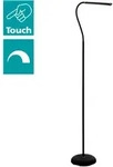 EGLO Stehlampe "LAROA LED Stehleuchte, Touchsensor, 4-step dimming, modern", schwarz,