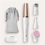 Braun Epilierer "FaceSpa Pro 912" 1 Stk. Aufs&auml;tze mit 3 Extras wei&szlig; Damen