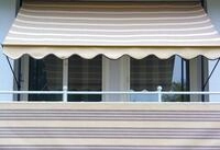 Angerer Freizeitm&ouml;bel Klemmmarkise beige-braun, Ausfall: 150 cm, versch. Breiten