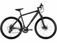 Mountainbike KS CYCLING "Heist" Fahrräder Gr. 46 cm, 27,5 Zoll (69,85 cm), schwarz
