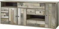 Innostyle Sideboard "BONANZA" 1 Stk. tlg. 3 Holzt&uuml;ren, 7 Schubladen, 9 F&auml;cher,