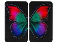 Herd-Abdeckplatte WENKO "Universal Butterfly by Night" Herdabdeckplatten Gr. B/H/L: