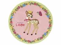Prinzessin Lillifee Kinderteppich "LI-2935-01", rund, Konturschnitt, brillante