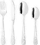Kinderbesteck MICHELANGELO "KIDS 4-teiliges, Edelstahl rostfrei 18/10", silber, 4,